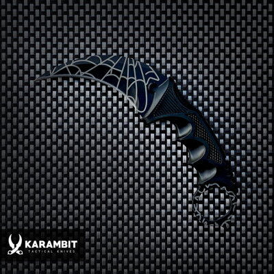 KARAMBIT Crimson Web Black | CS:GO