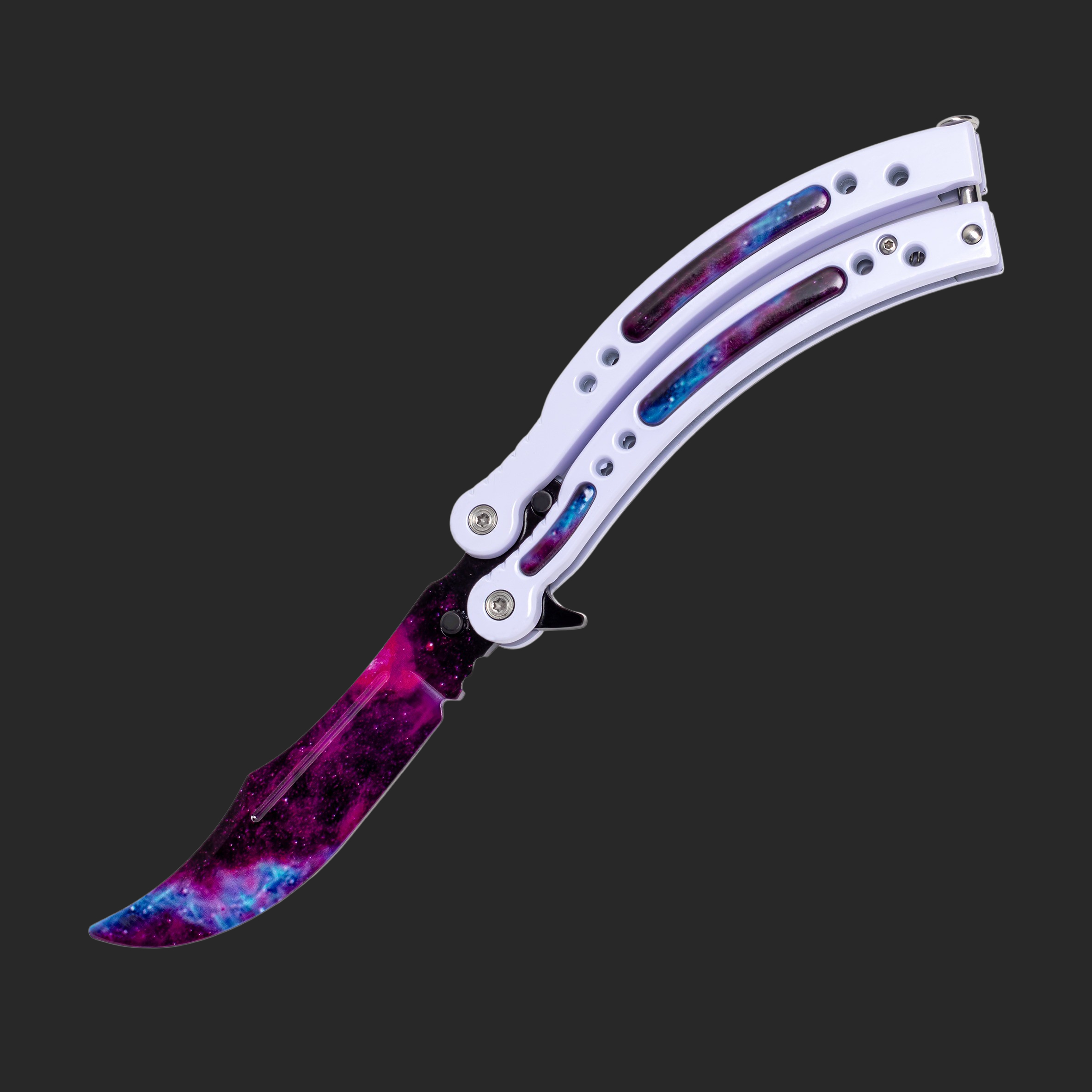 Butterfly White Galaxy | Real CS2 custom made IRL by LootKnife